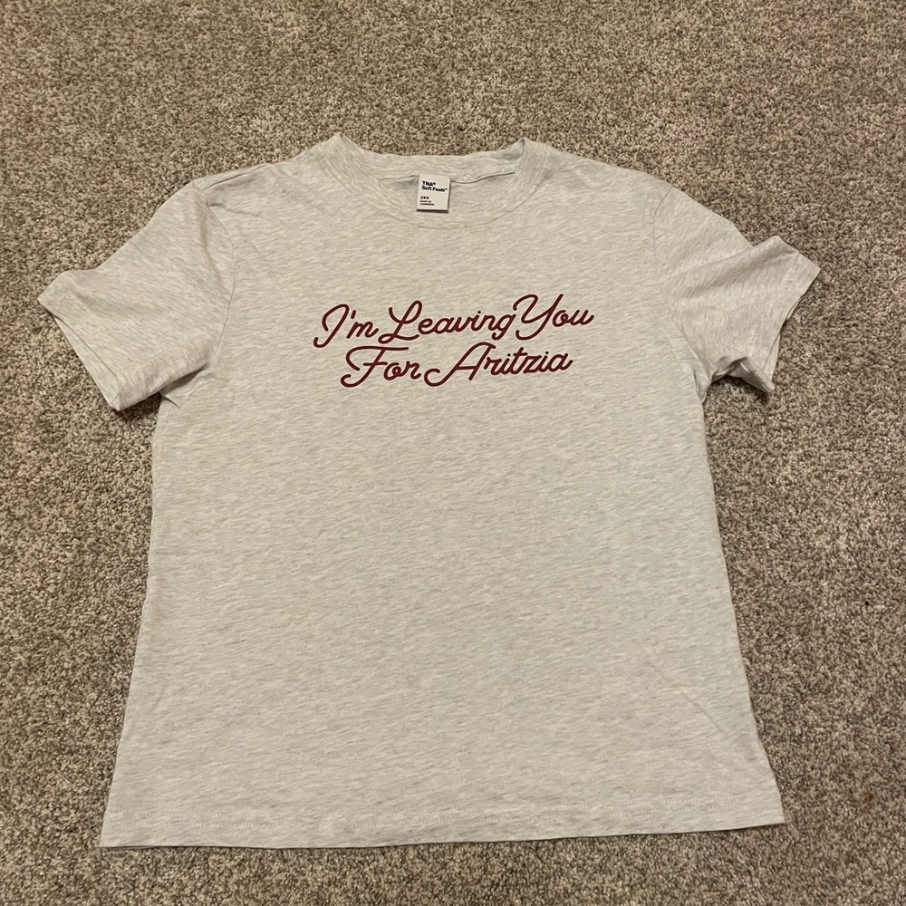 Aritzia TNA Soft Feels “I Am Leaving You For Aritzia” T-shirt